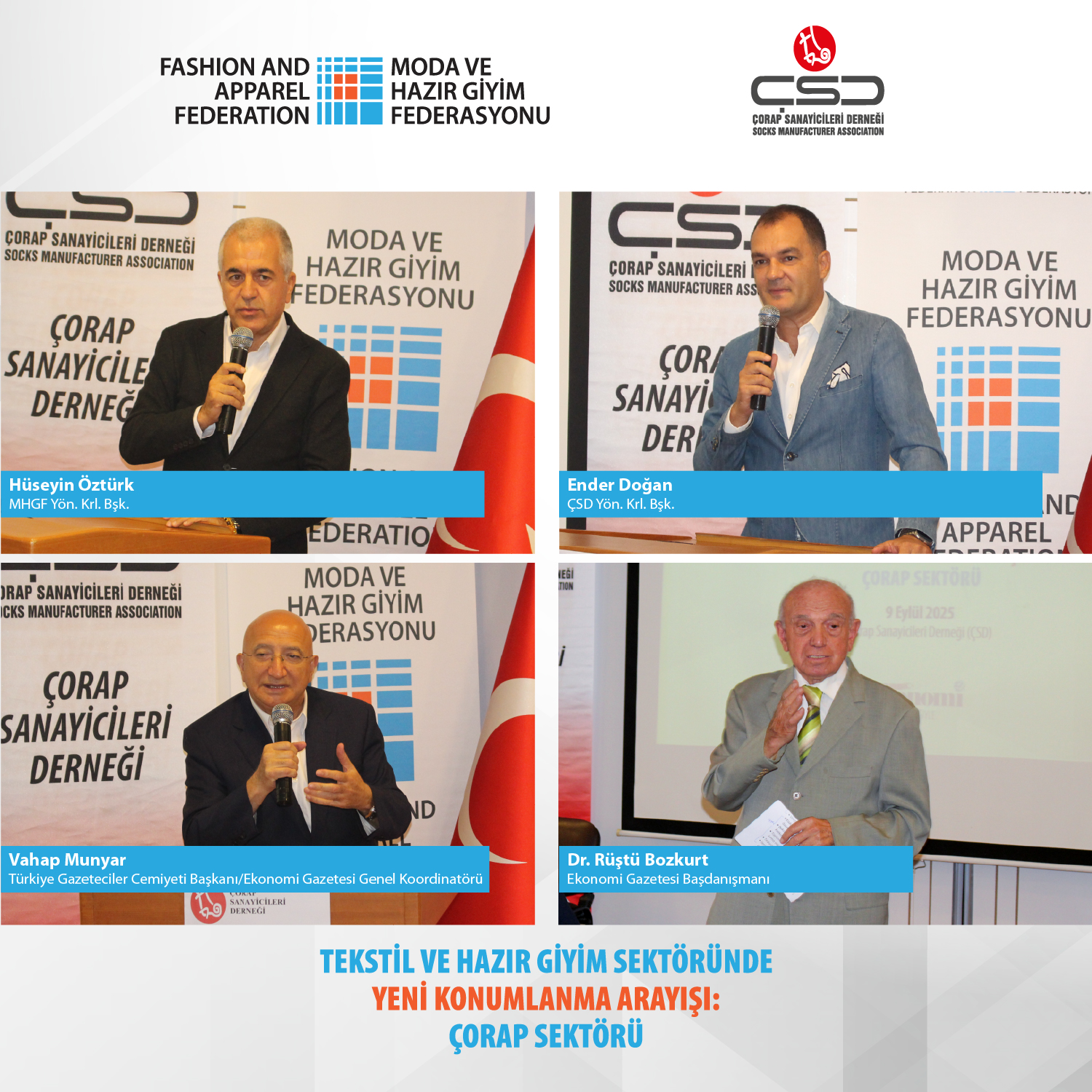 Çorap Çalıştayı: Katma değerli ürün ve ‘küçülerek büyüme’ stratejisine dayalı modelde ısrarcı olmalıyız